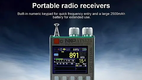 NEW - ATS 125 , Receiver - SW MW CB (TEF6686 Chip)