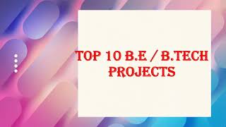 Latest Top 10 Image Processing Project | Latest BTech / MTech Projects | Latest Final Year Projects