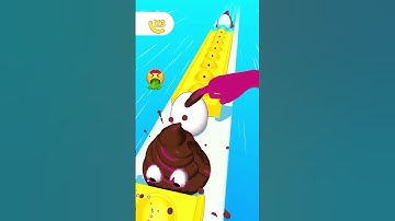 pop run 3D 😁💩🥚136||#poprun #gameplay #shorts