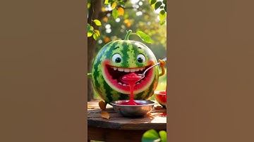 When Watermelon enjoys watermelon juice #shorts #viral #trending
