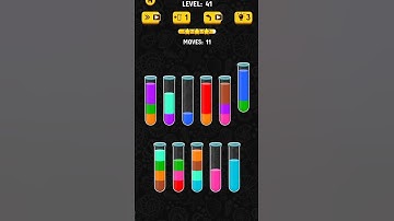 Color water sort 3D level 41 #gameshorts #game #gameplay #gamergirl #colorwatersort3d #gamerfleet