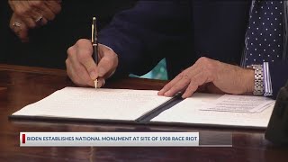 Biden signs proclamation establishing Springfield 1908 Race Riot Monument