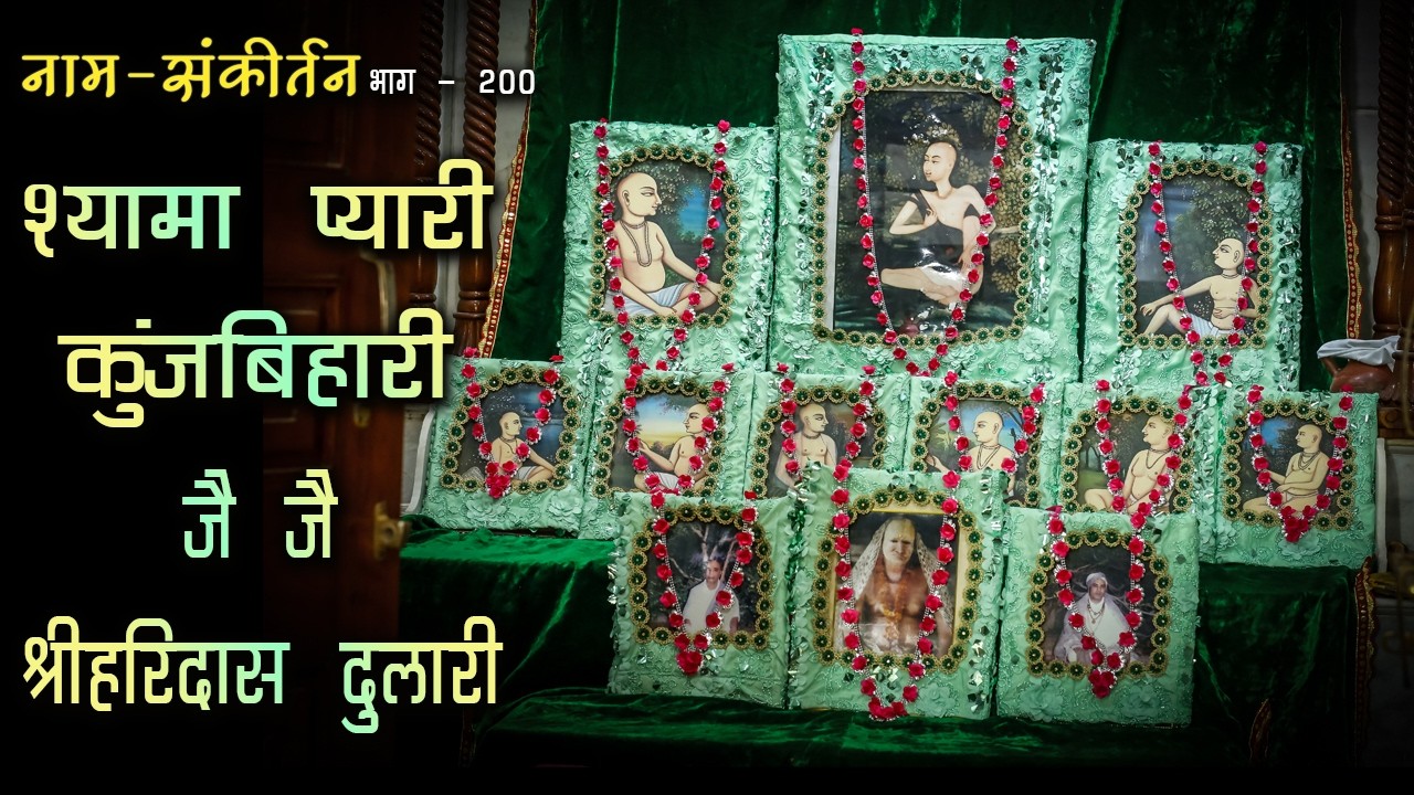 श्यामा प्यारी कुंजबिहारी - नाम-संकीर्तन (भाग - 200) // बाबा श्री अलबेलीशरण जी महाराज
