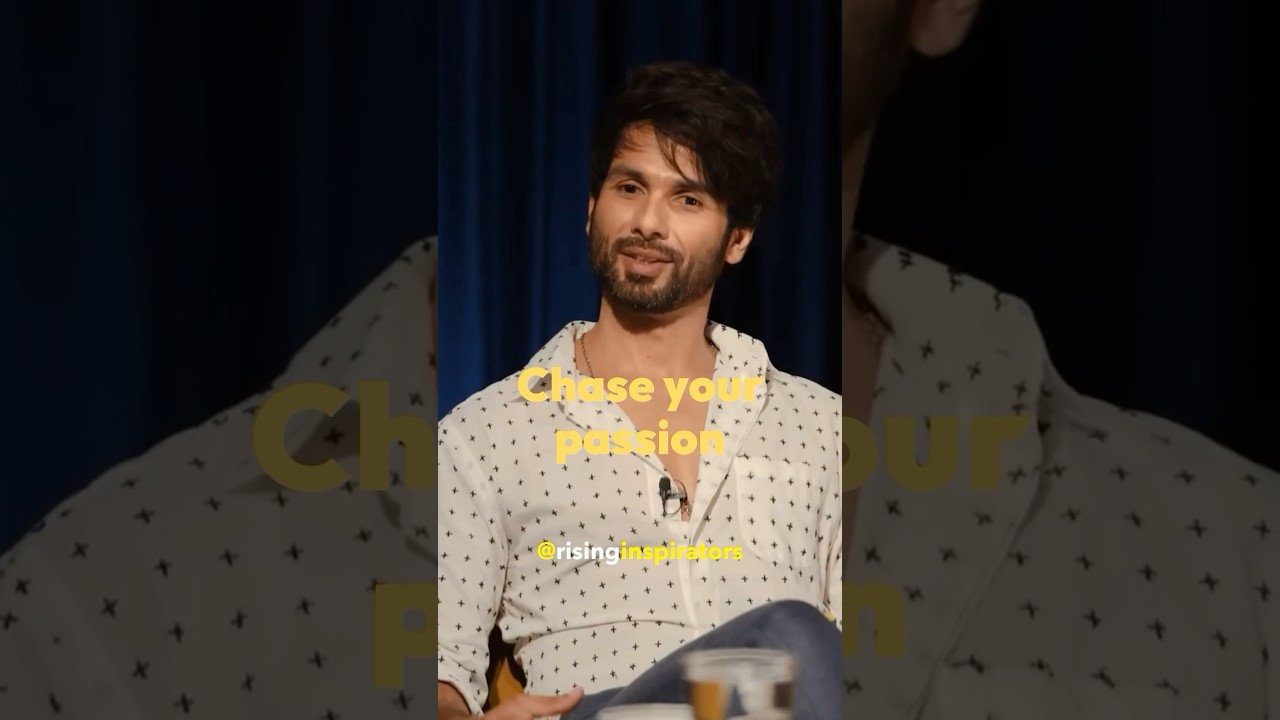 Shahid Kapoor | Chase Brilliance Not Success