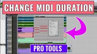How to Manually Change MIDI Duration in Pro Tools -- OBEDIA.com Pro Tools Training and Tutoring