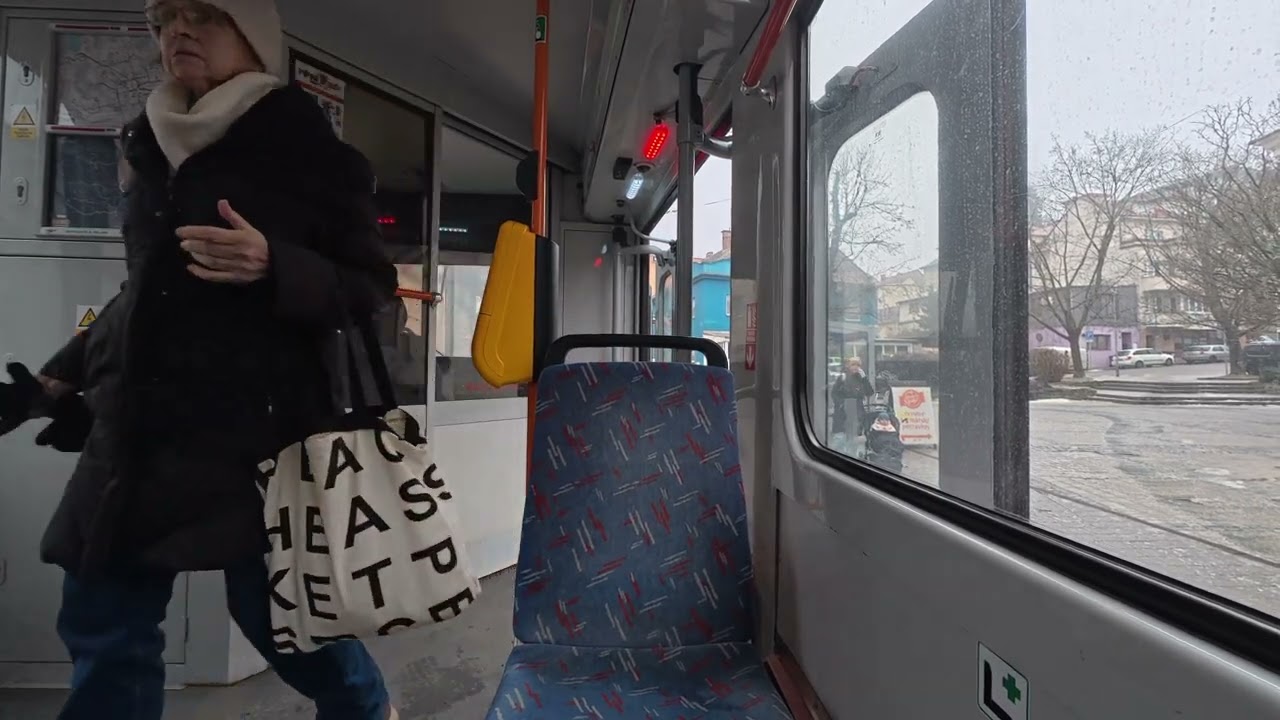 DPMB | Jízda šalinou T6A5 ev.č. 1211 a 1212 na lince 10