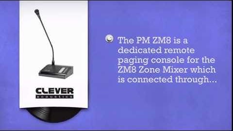Clever Acoustics PM ZM8 8 Zone Paging Microphone - DJkit.com