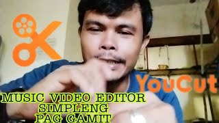 #TUTORIAL SIMPLENG PAG GAMIT NANG #You Cut Application music video making screenshot 5