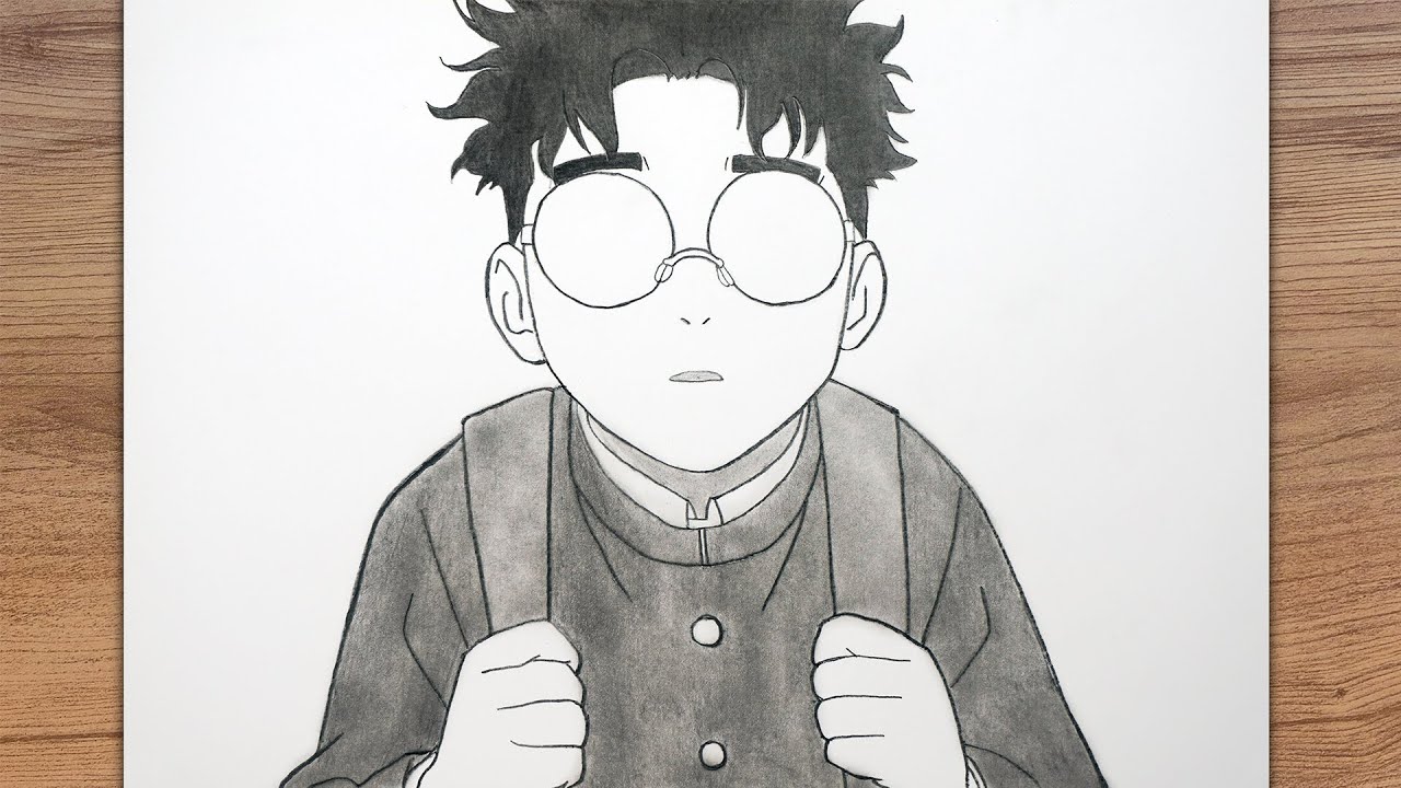 How to Draw OKARUN from Dandadan step-by-step - YouTube