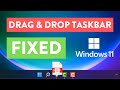 How to Enable Drag Drop to the Taskbar/Start bar in Windows 11 (100% Working Method) ✔✔✔