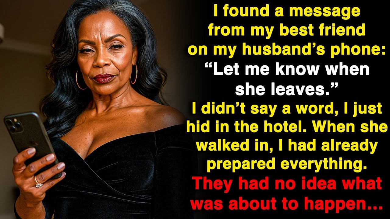 “Let me know when she leaves” my best friend wrote to my husband My revenge shocked all