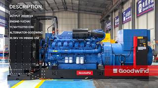 Goodwind Power Generator - 2000kva Yuchai high voltage diesel genset series