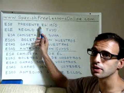 Learn Spanish Free - Spanish Lessons Nbr. 27 - 34
