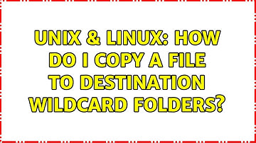 Unix & Linux: How do i copy a file to destination wildcard folders? (2 Solutions!!)