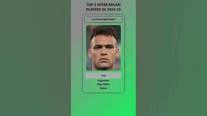 Top 5 Inter Milan Players in 2024-25