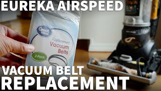 Eureka Vacuum Brush Not Spinning or Picking Up Dirt  Eureka Vacuum Belt Replacement Airspeed Zuum