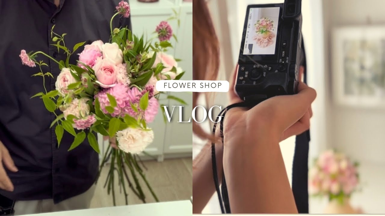 #1 花屋のとある１日【VLOG】仕入れから製作まで。
