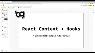 🔮 Frontend Guild | React Context  + Hooks | Slide Creation