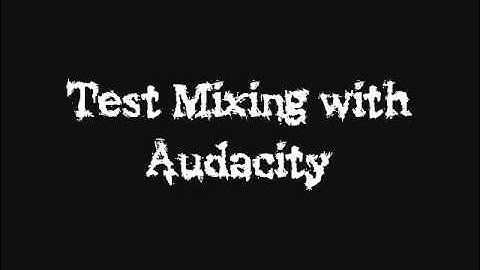 Timing/Audio loop testing with Audacity