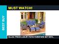 HILLGA 7Piece Luxury Patio Furniture Set with 6 Luxury Outdoor Balcony Furniture Set Review