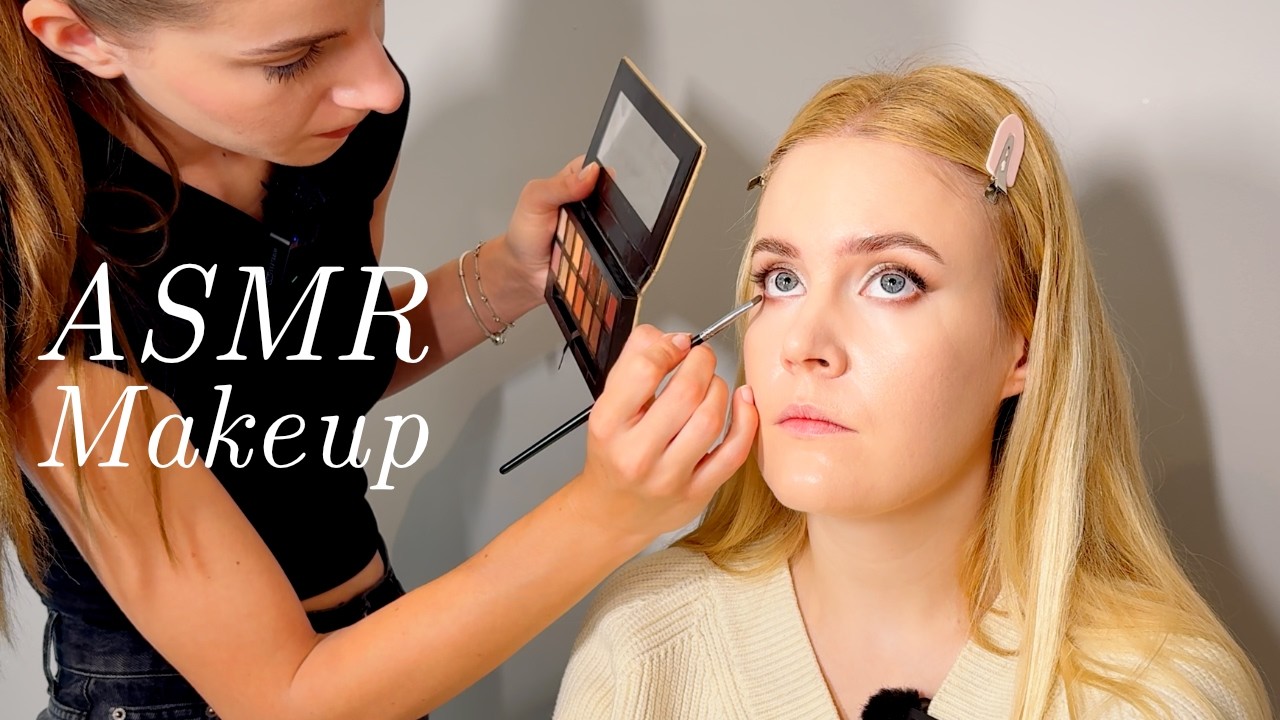 ASMR The Most Detailed Eye Makeup I’ve ever Had! I loved it!! (Unintentional ASMR)