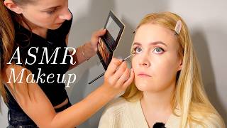 ASMR The Most Detailed Eye Makeup I’ve ever Had! I loved it!! (Unintentional ASMR)