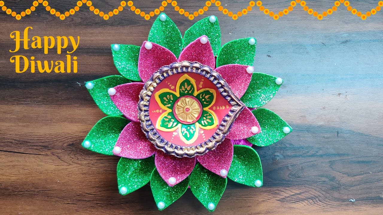 Diya Stand making Ideas that you can make at home Diwali Decoration