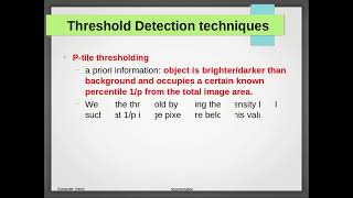 Image Processing   Segmentation Part1
