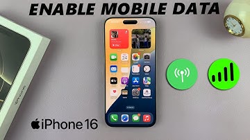 How To Turn ON Mobile Data On iPhone 16 / iPhone 16 Pro