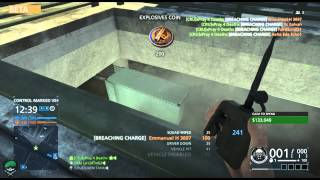 BF Hardline C4 quad kill from above!