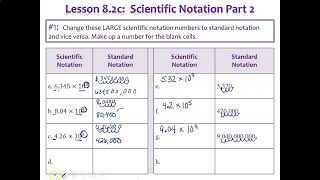 8 2C Scientific Notation