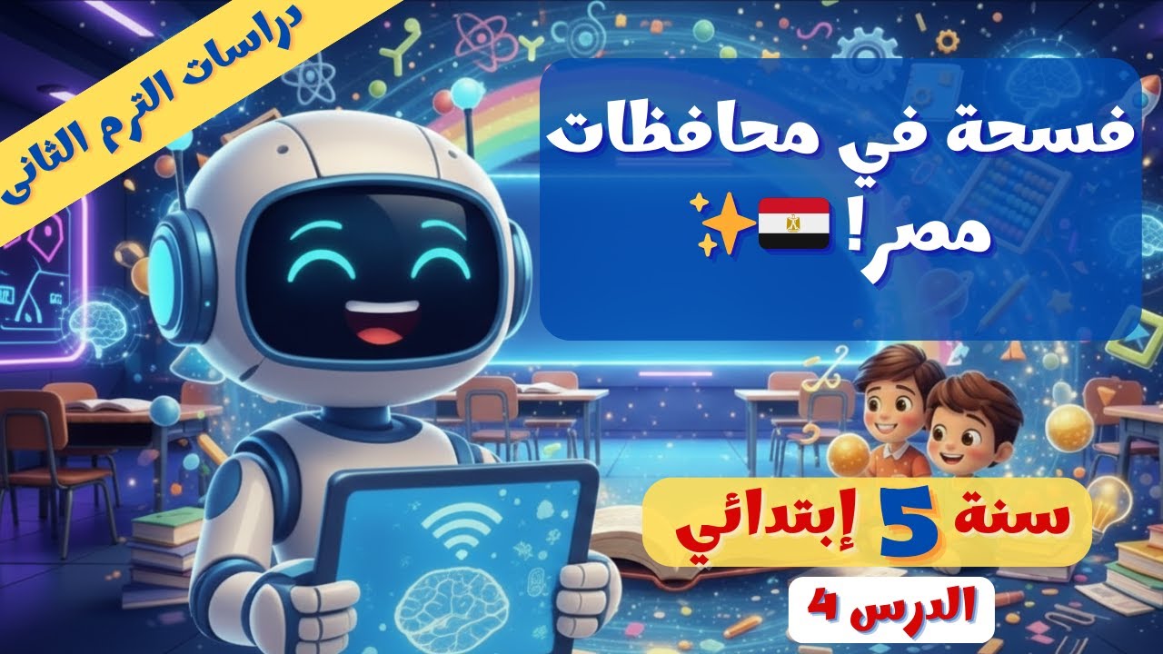 درس 4 | جولة في محافظات مصر  دراسات 5 ابتدائي 🇪🇬✨ ترم 2 - 2026