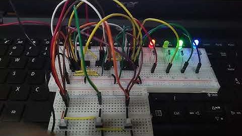 74LS04, 74LS08, 74LS32 Combinational IC circuit