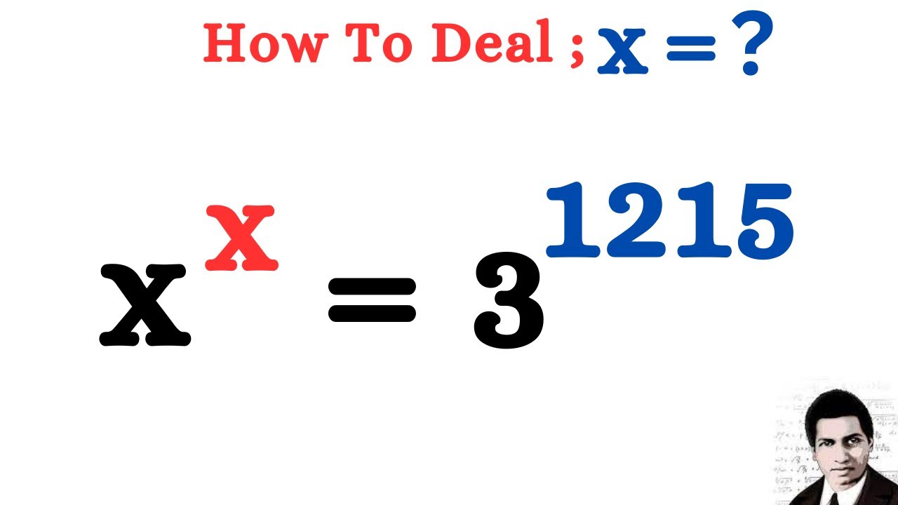 a-very-cute-exponential-problem-solve-x-x-3-1215-youtube