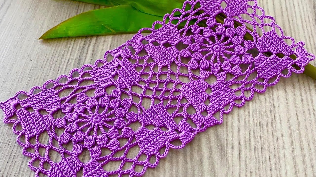 Very Beautiful and Stylish Crochet Square Motif Runner, Blouse Pattern Tutorial