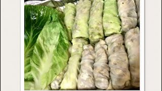 Cabbage rolls with ground turkey