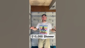 $10,000 shower Tutorial. Large format tile. #shorts