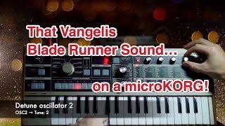 Blade Runner Sound — on microKORG! chords