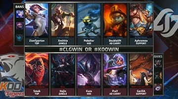 CLG vs KOO Highlights - COUNTER LOGIC GAMING vs KOO TIGERS - S5 WORLDS 2015 GROUP STAGE