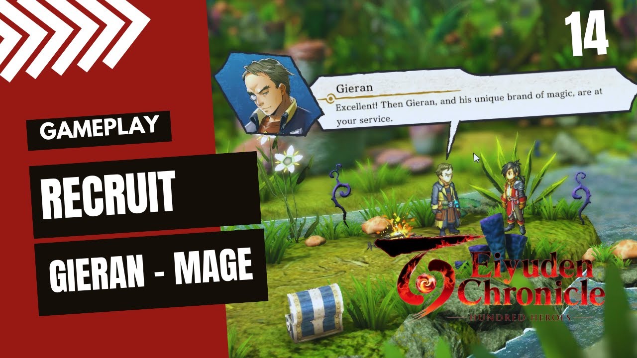 EIYUDEN CHRONICLE HUNDRED HEROES RECRUIT GIERAN THE GREATWOOD GAMEPLAY PART 14 GIMSAJO