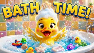 Bath Song for Kids | Sunny the Duck Bath Time | Splish Splash Bubbles Routine