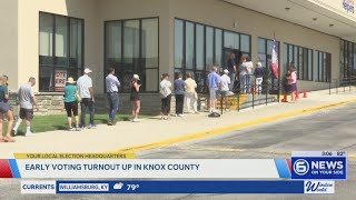 Early voting turnout up in Knox County