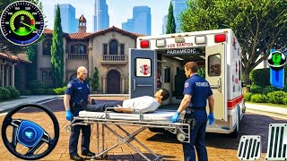 New Ambulance Car Simulator Game Best Doctor With Paramedic Emergency City Reasue! Android Gameplay screenshot 1