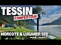 Tessin - Lugano - Morcote - Gotthardpass Sommerreise im Van 2020 - Schweiz  -  Wohnmobil