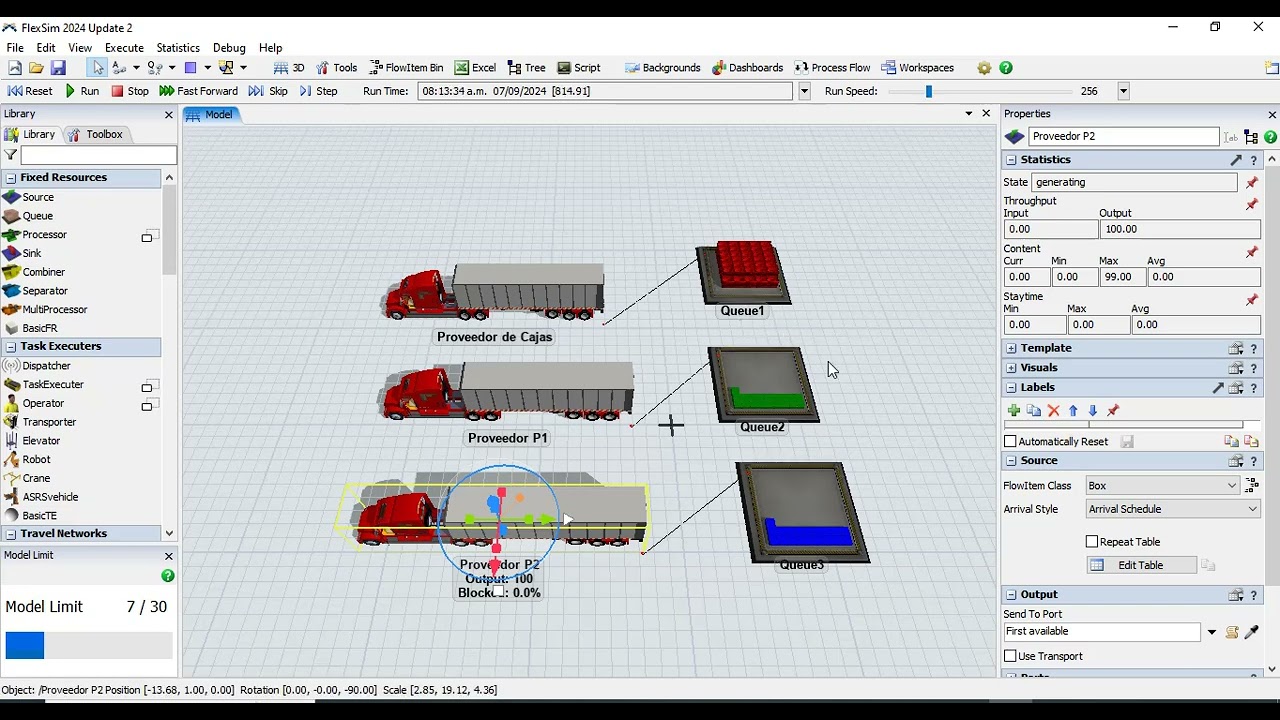 Tema 03: Proceso Logístico de Cross Docking Consolidación de Carga en Flexsim