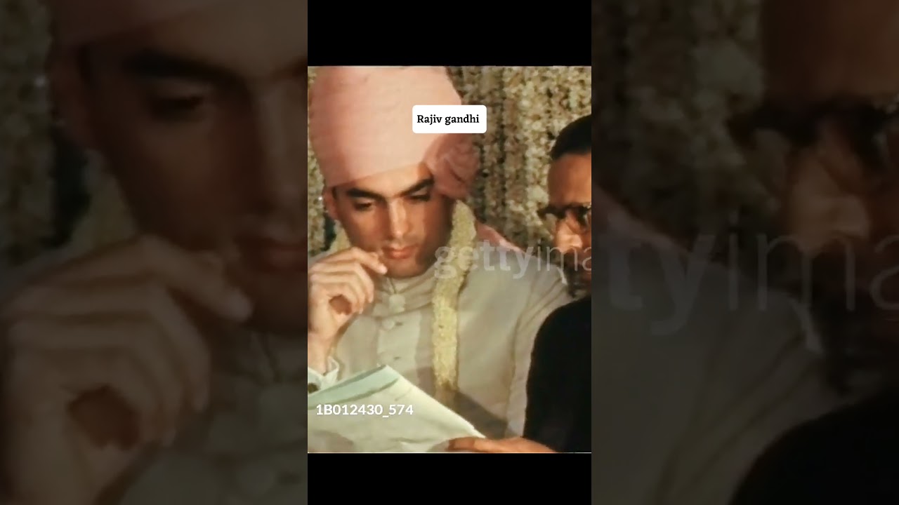 Rajiv gandhi wed Sonia gandhi 💕
