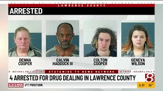 Four arrested for drug dealing in Lawrence County