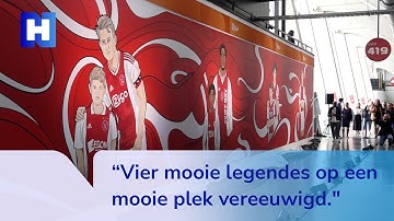 Vier Ajaxlegendes vereeuwigd in Johan Cruijff Arena
