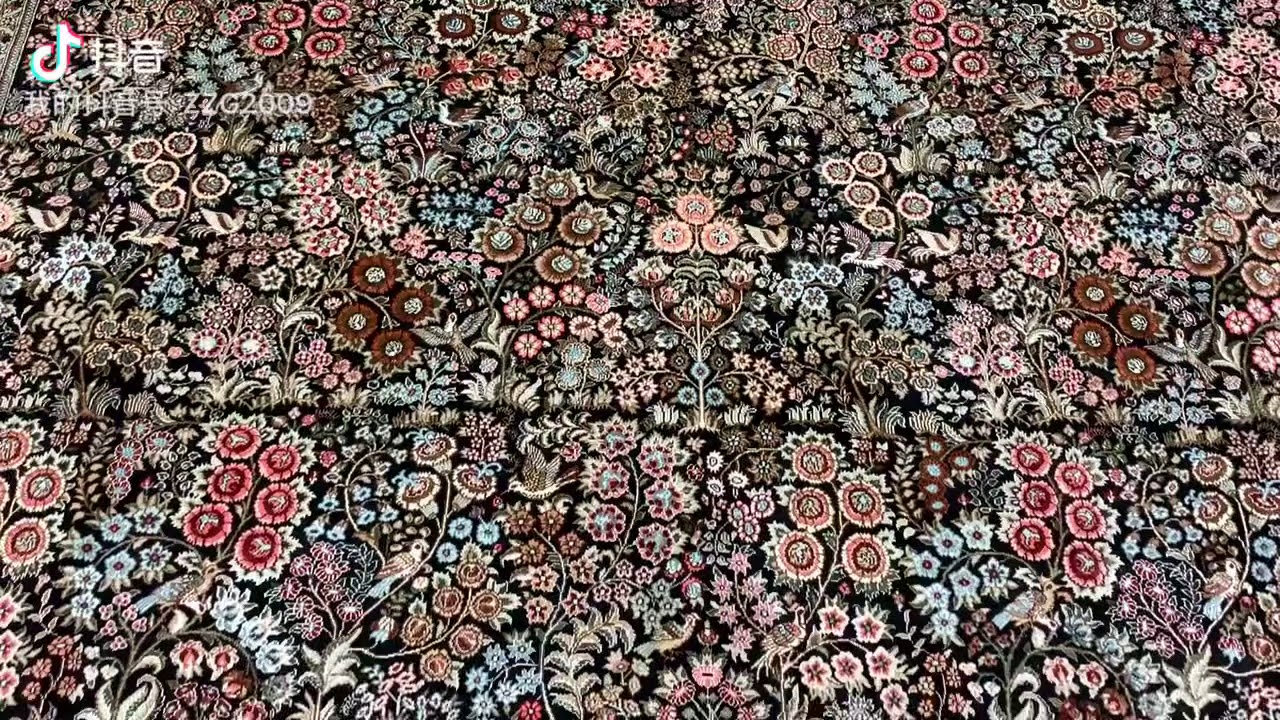 Turkish design handmade silk rug for sale in China