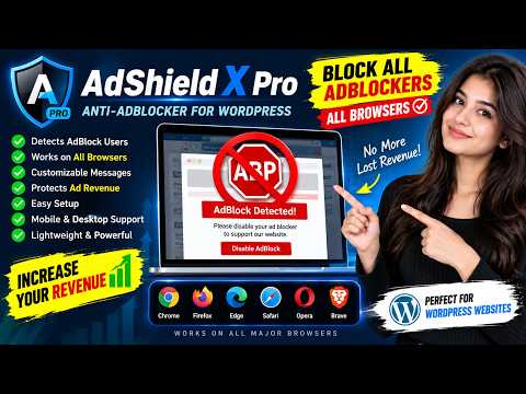AdShield X Pro – Powerful Anti-Adblocker for WordPress | Block AdBlock on All Major Browsers CodeATG